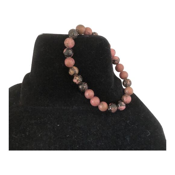 Handmade Three NIP Natural Stone Beaded Stretch Stackable Wrist Bracelets - Picture 5 of 8